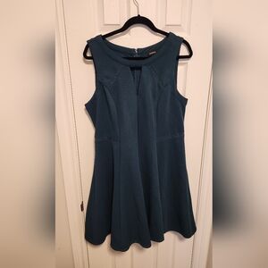 Torrid Teal Textured Midi Dress